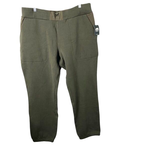 Roots NWT Men's Olive Green Utility Cargo Pull-On Sweatpants Size XL - Picture 1 of 11